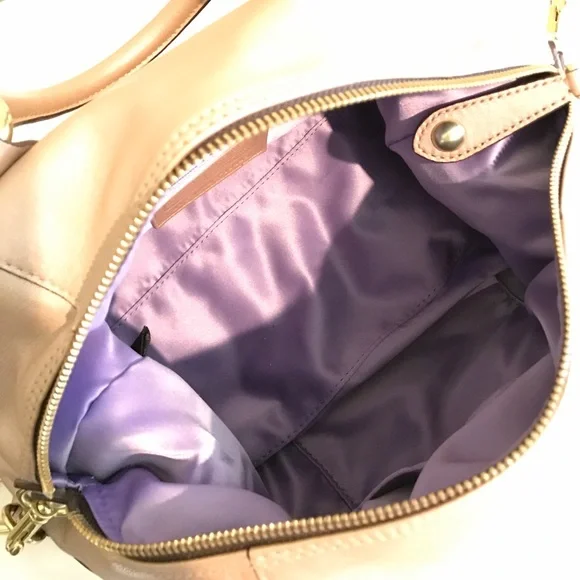 Coach Brown Satchel with Gold Accents - Picture 3 of 5